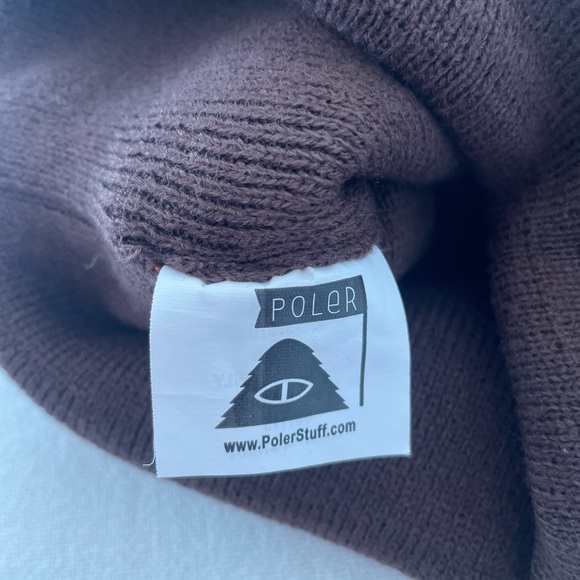 Poler Stuff Orange & Brown Camp Vibes Zilla Beanie - Picture 6 of 9